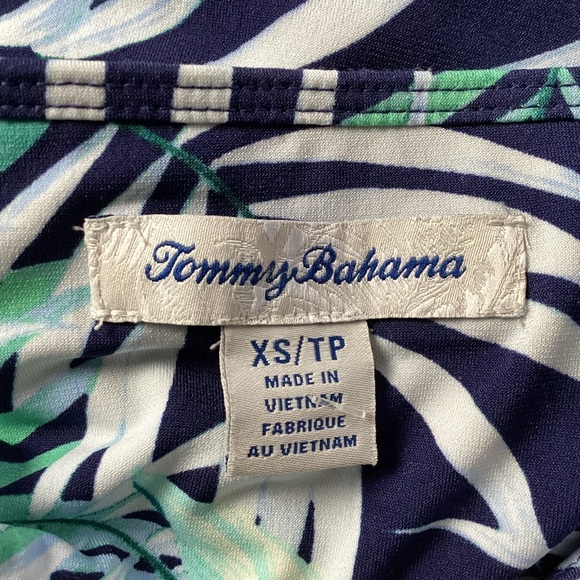 Tommy Bahamas Dress Women CS/TP Ladies Blue Floral Outdoors Polyester Casual - Picture 8 of 9